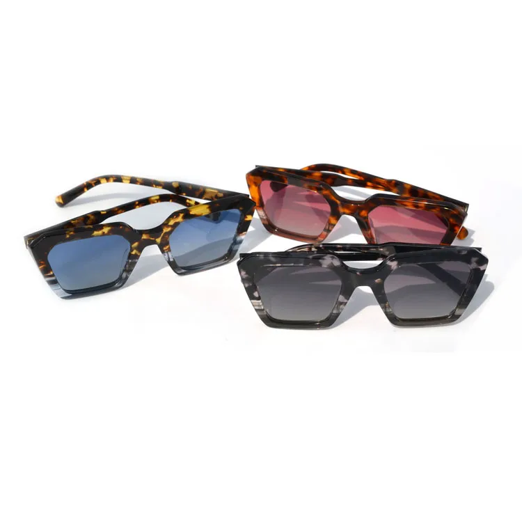 

Ifysh fashion black subglasses women acetate sunglasses high quality uv400 acetate big frame 2021, 3 colors
