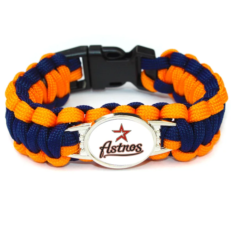 

Silver-plated MLB Houston Astros championship Survival bracelet