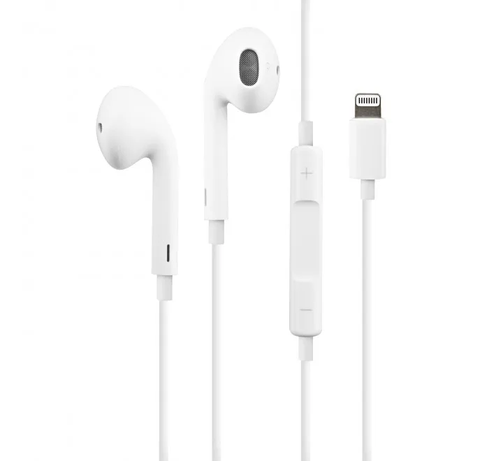 

original quality MFi wired earbuds for apple headphone handsfree earphones earpod lightning earphone for iphone 7 x 11 12, White
