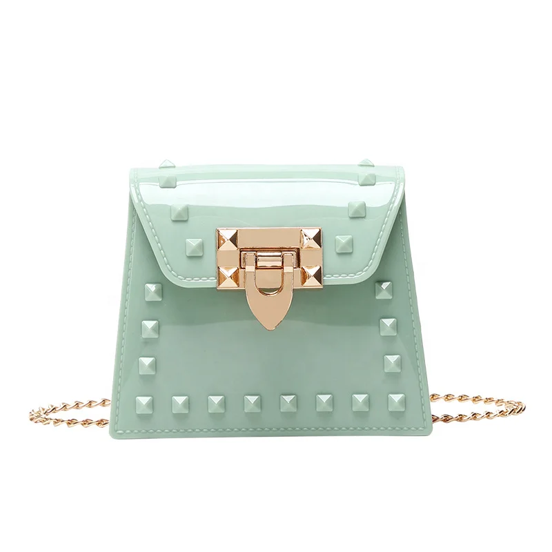

2021 best selling beach jelly purses for women fashion small square bag cute mini girls clutch purses and handbag, 8 colors for your option