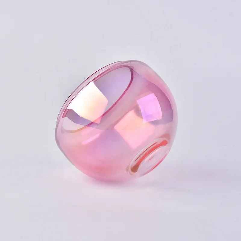 Wholesale red glass candle holder custom made
