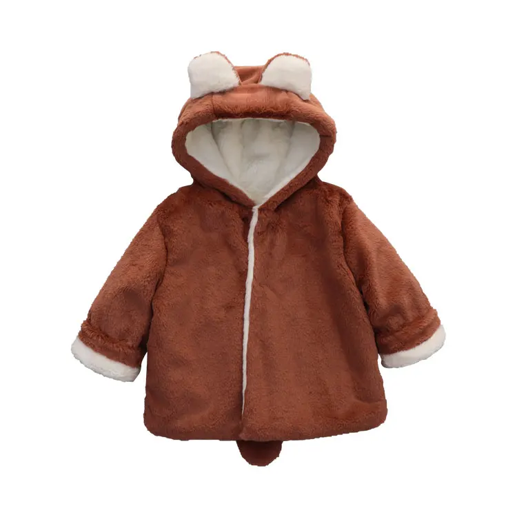 
Cute Artificial Wool Girl Trench On Sale Winter Baby Coat 