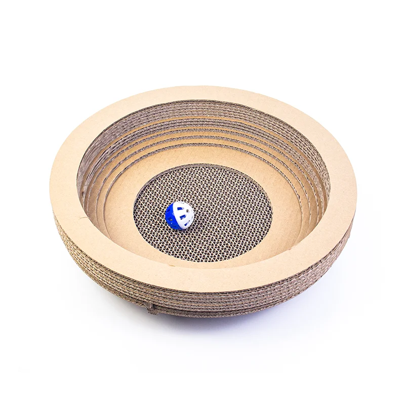 

Wholesale retail funny cat corrugated paper scratcher bed cat toys, Colorful