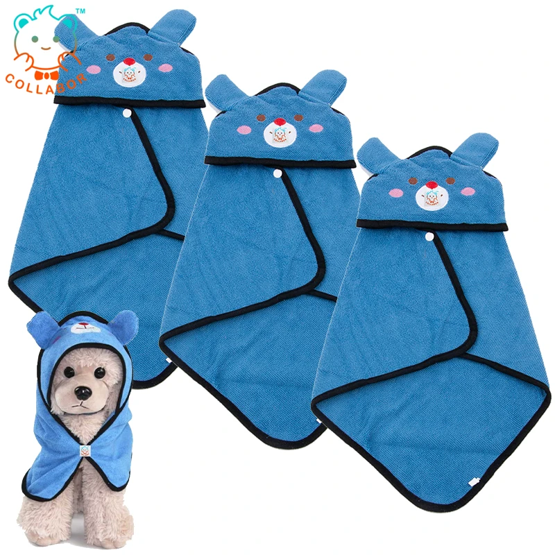 

COLLABOR Lowchen Embroidery Microfiber Towel For Pet Quick Drying Dog Bath Cleaning Towel Custom Microfibre Pet Towel, 8 pcs different color or customized