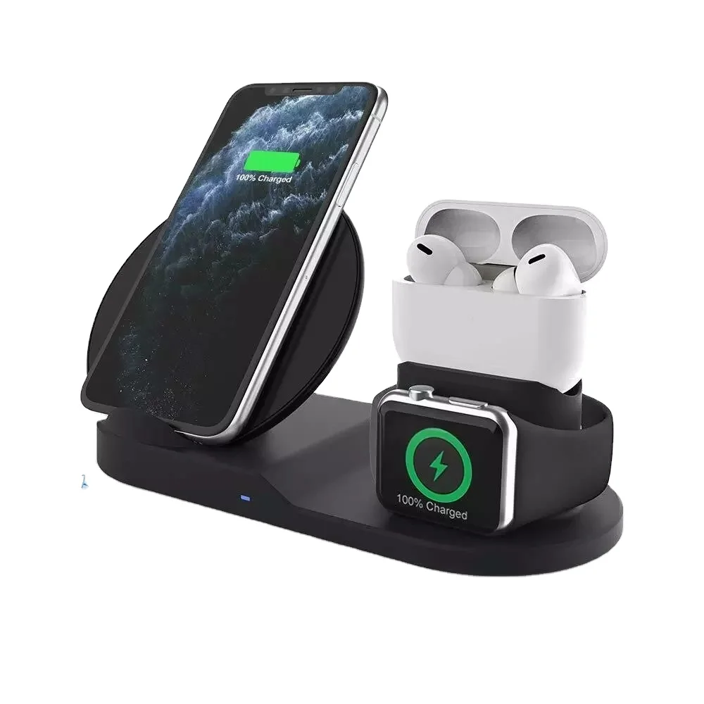 

Universal Portable Multifunction Fantasy Cell Mobile Phone Stand 10W 15W Fast QI cargadores inalambricos 3 in 1 wireless charger