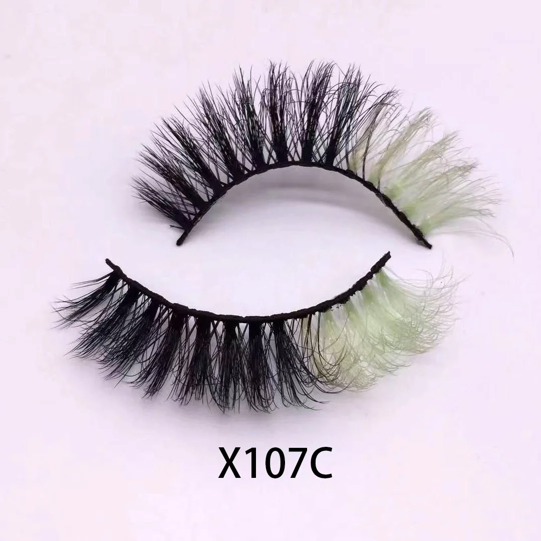 

Wholesale private label 3d 5d fluffy faux color mink eyelashes, Natural black