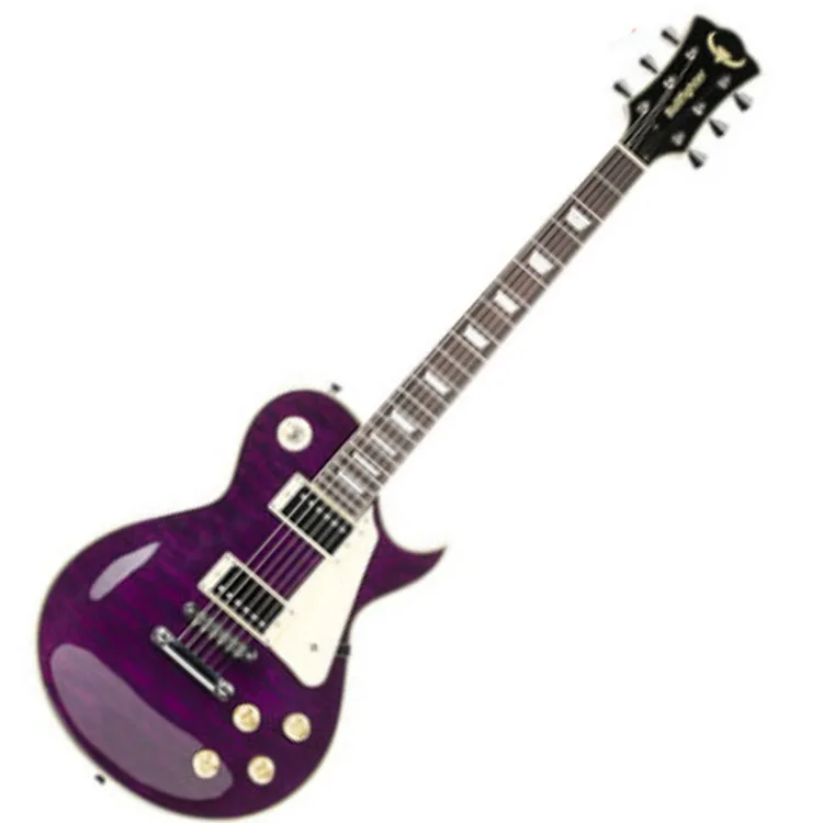

Chinese brands Factory direct High Quality musical instruments Cheap Neck 22 Fret Purple Electric Guitar