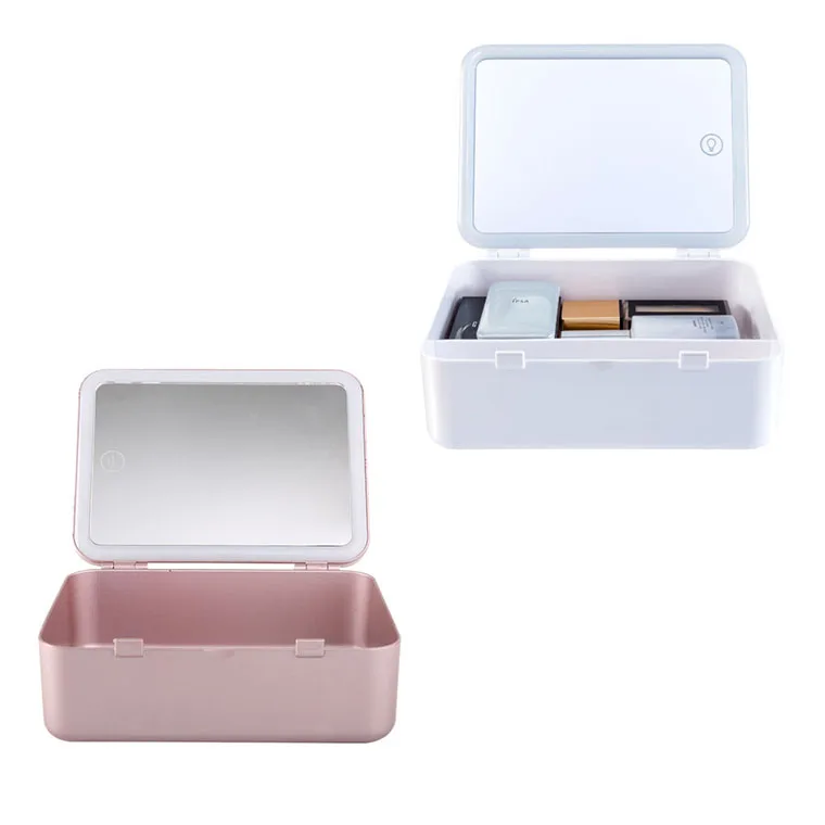 

Wholesale Portable Case Makeup Organizer With Mirror Led Light Bo makeup_organizer