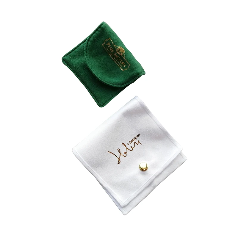 Custom Jewelry Pouch Suede Drawstring Storage Jewelry Pouch with logo