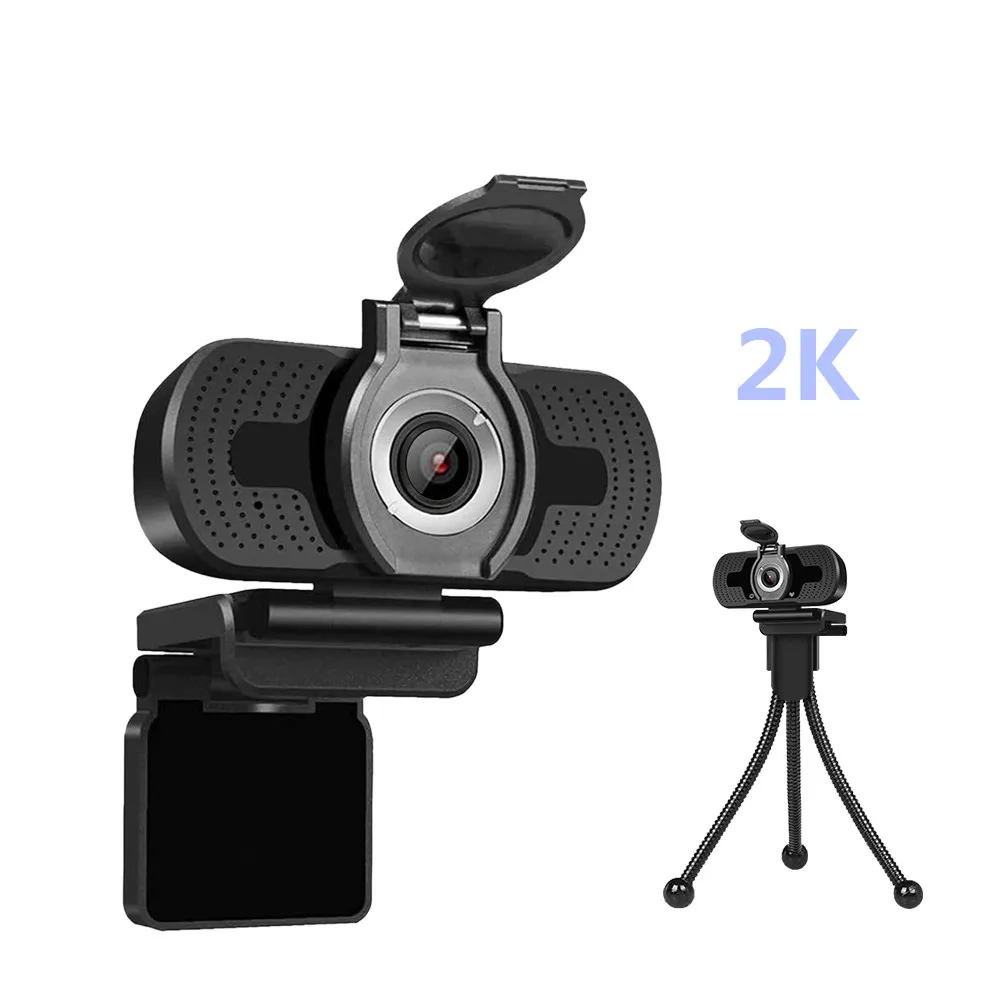 

Weekly Deals Webcam 2K 4K Full Hd Web Camera Built-In Microphone Usb Webcam Pc Computer Mac Laptop Desktop Youtube Skype Win10, Black