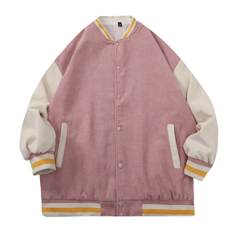 

Everland OEM 100% polyester top quality men's spring and fall casual coat fashion 2022 new trend corduroy jacket, Black, white, blue, sky blue, pink