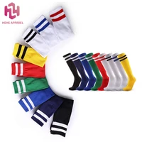 

HEHE wholesale men's dress crew grip sports rubber anti slip knee high football socks compression soccer sport socks