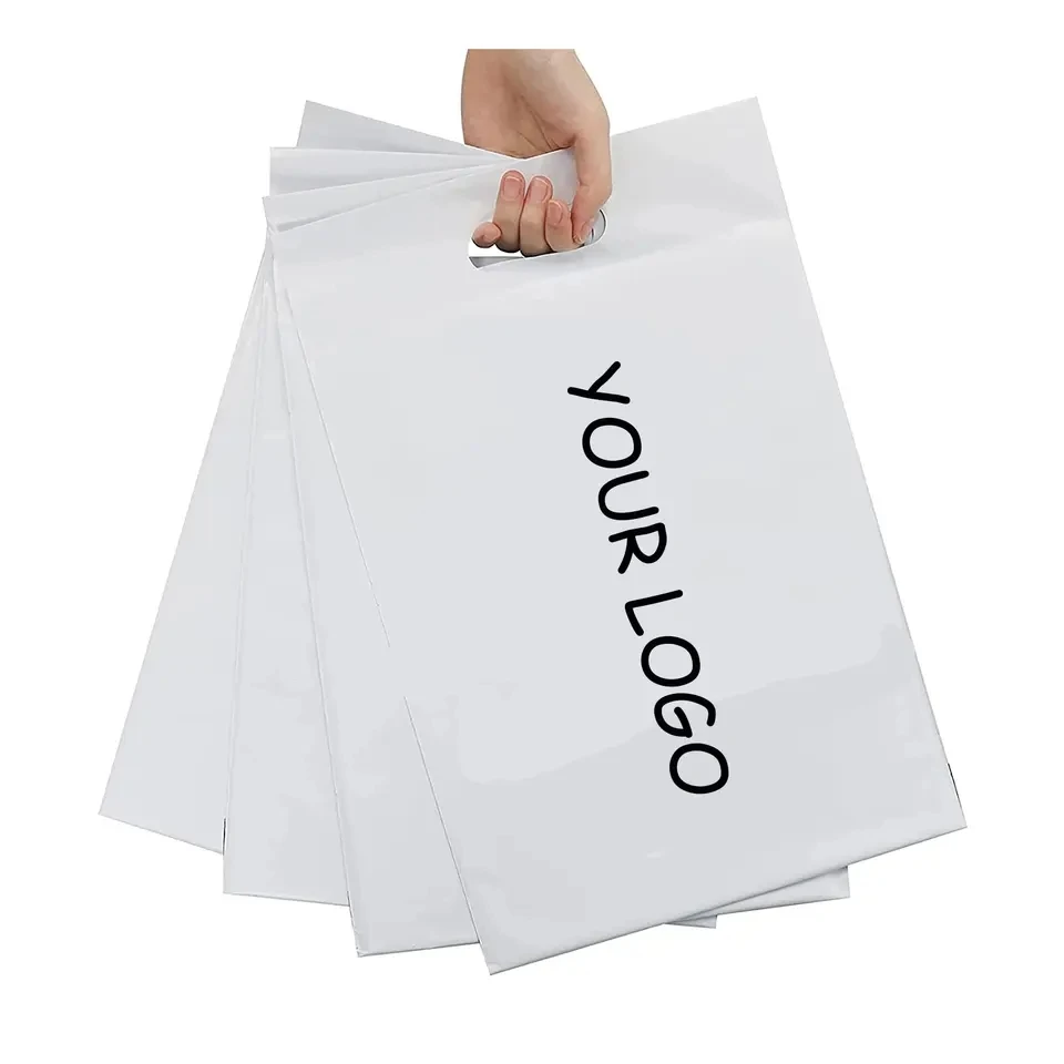 

GDCX Poly Mailers Custom Print Logo Polybag Custom Frosted Bags Mailer Logo Delivery Courier Bag With Handle Shipping Bag