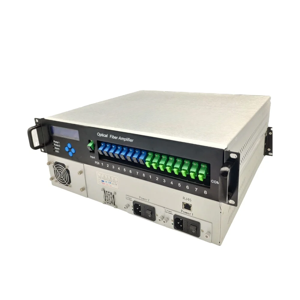 

Warranty 3 years 8 port edfa 8*24 wdm edfa catv optical fiber amplifier price