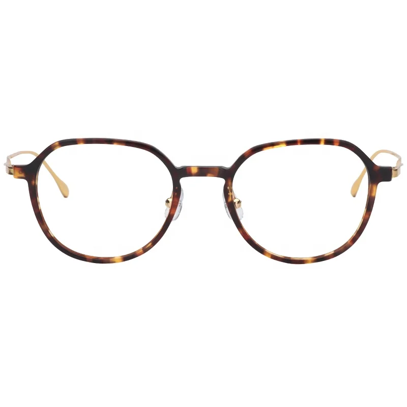 

China Wholesale New Model Fancy Optical Titanium Frame Eyeglasses Eyewear For Women, Brown