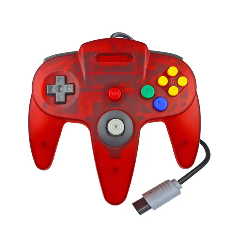 Colorful N64 Controller Gamepad Wired Game Joypads For Nintendo N 64 ...