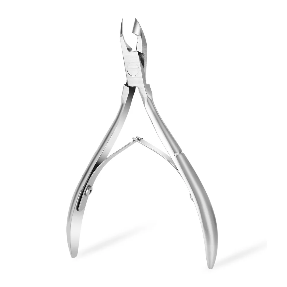 

Professional manicure tools nail clippers beauty pliers stainless steel nail cuticle pliers, Silver