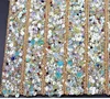 24cm*50cm hotfix sequin beads crystal sheet iron on rhinestone trimming