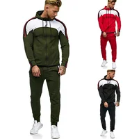 

ASSUN 2019-2020 men custom plain unbranded joggers plus size zipper tracksuit set