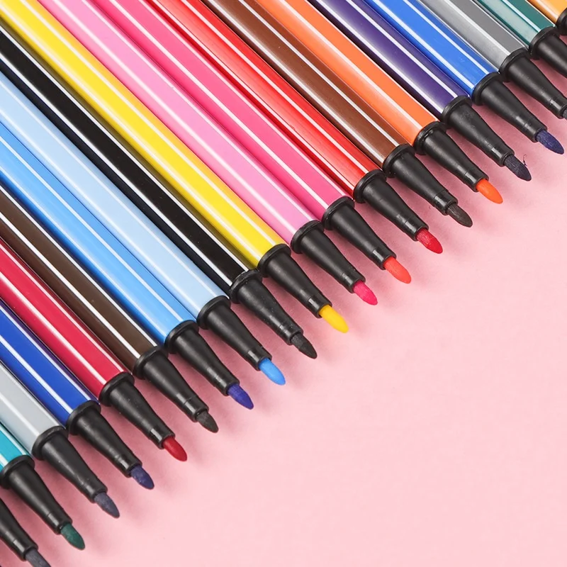 

12pcs Washable Art Marker Watercolor Brush Set for School and Office Use