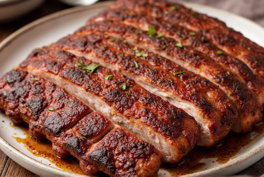 Barbecue rib rub ingredients spread out on a cutting board