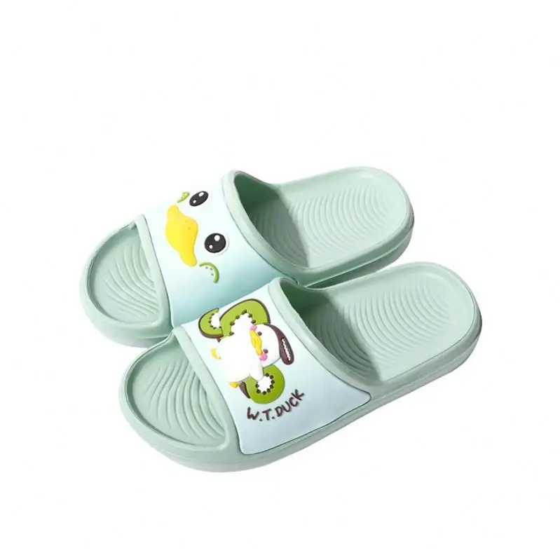 

2021 Super Fashion What the Duck Brand EVA Children Slippers Kids Bedroom Slippers, Pink/blue/green/yellow