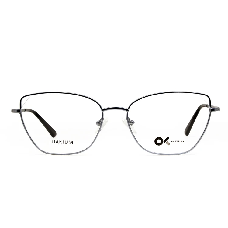 

99308 C3 China Manufacture Price Cat Eye Titanium Optical Eyewear For Women, 4 colors