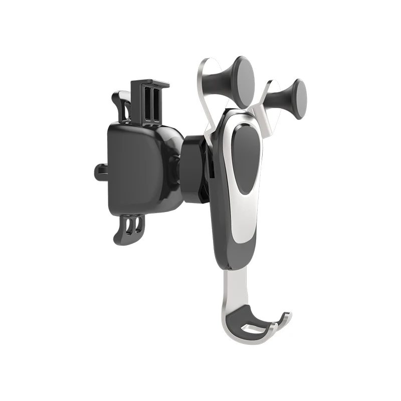 

Metal Automatic Locking Universal Air Vent GPS Phone Car Mount, Silver
