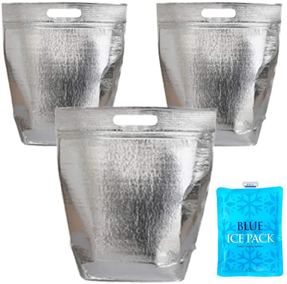 

Insulated Easy Zip Lock Resealable Aluminum Sandwich Cooler Bag