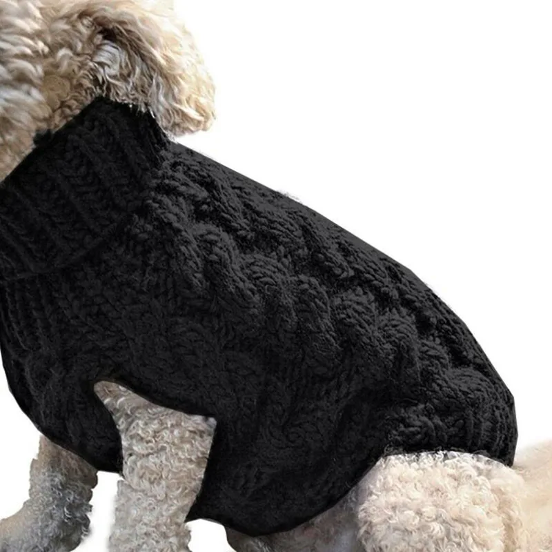 

Winter Dog Sweater Keep Warming Knitted Jumper Knitwear Pet Clothes Puppy Sweater Coat, 8 colors
