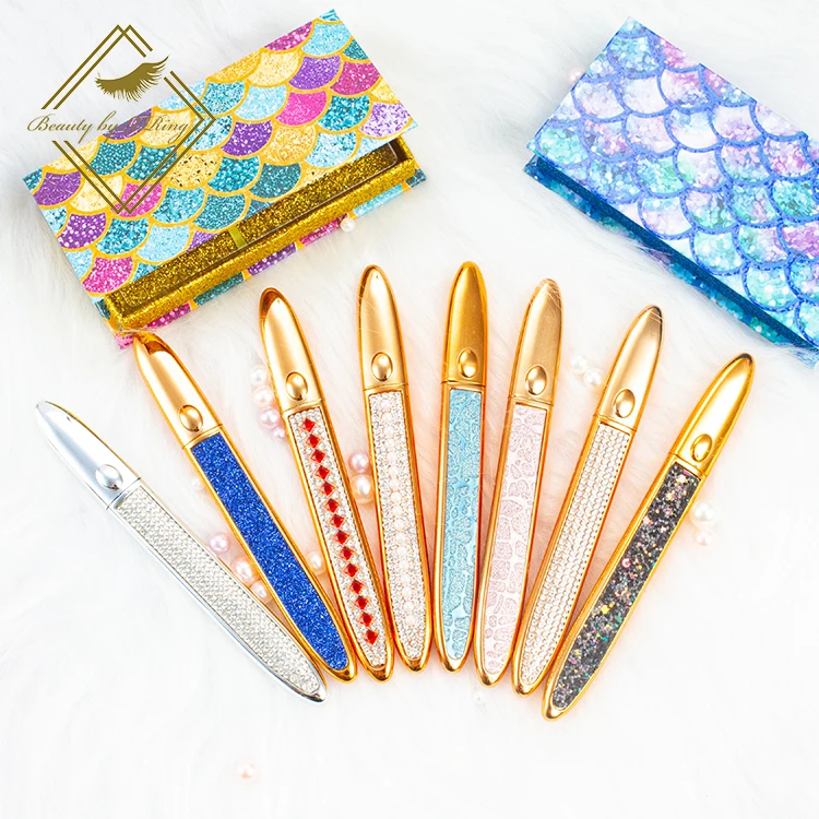 

Custom packaging box quick dry eyeliner transparent white strip organic eye lash extension glue pen, Black/clear eyelash glue