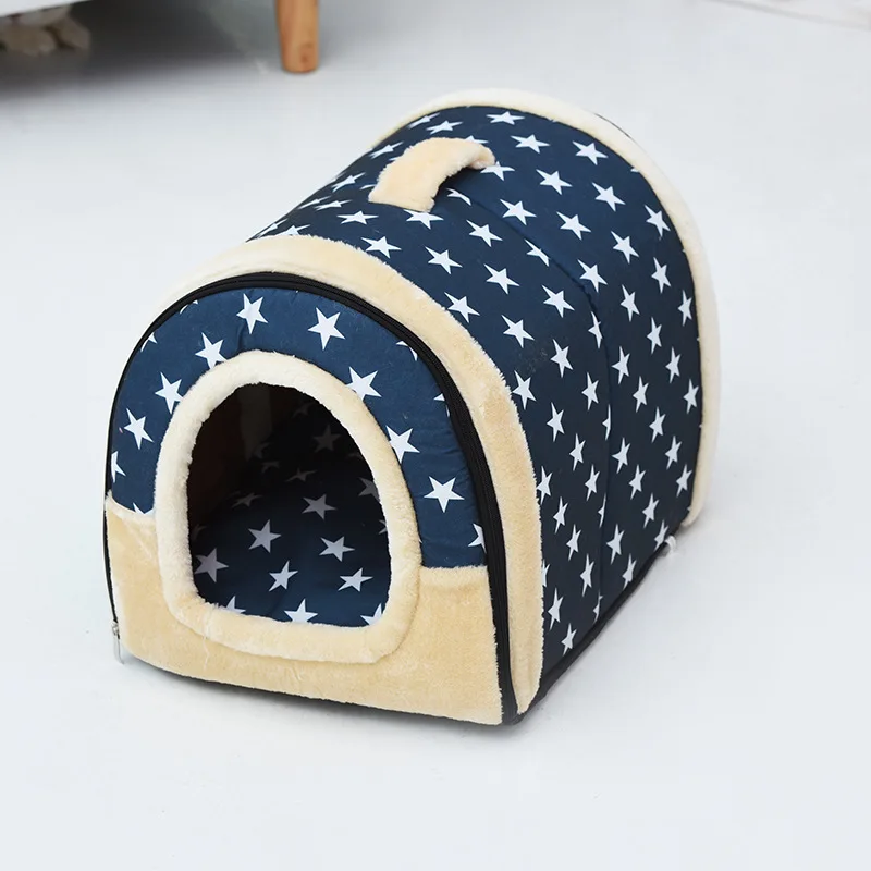 

Pet Kennel Bed Dual-usefoldable All-season Universal Cats Dogs Backpack Carrier Bags Pet Beds