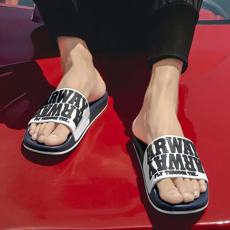 

Wholesale Custom White Slides Sandals,Summer Men'S Slipper White Slider Sandals,Design Print Open Toe Slippers, All color available