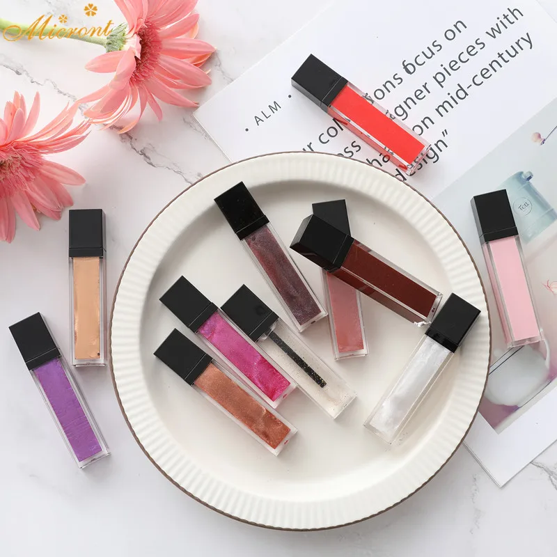 

Make Your Own Lip Moist Vegan Custom Color Liquid Tinted Lipgloss