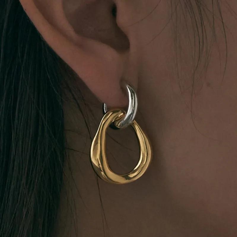 

women jewelry trendy gold plated no pierced non piercing clip on ear cuff earrings SL-N003