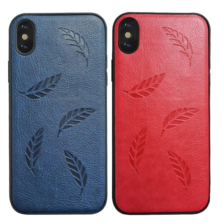 High Quality Retro Leaves Leather Phone Case for iphone for samsung tecno infinix itel for HTC PU Leather Phone Case