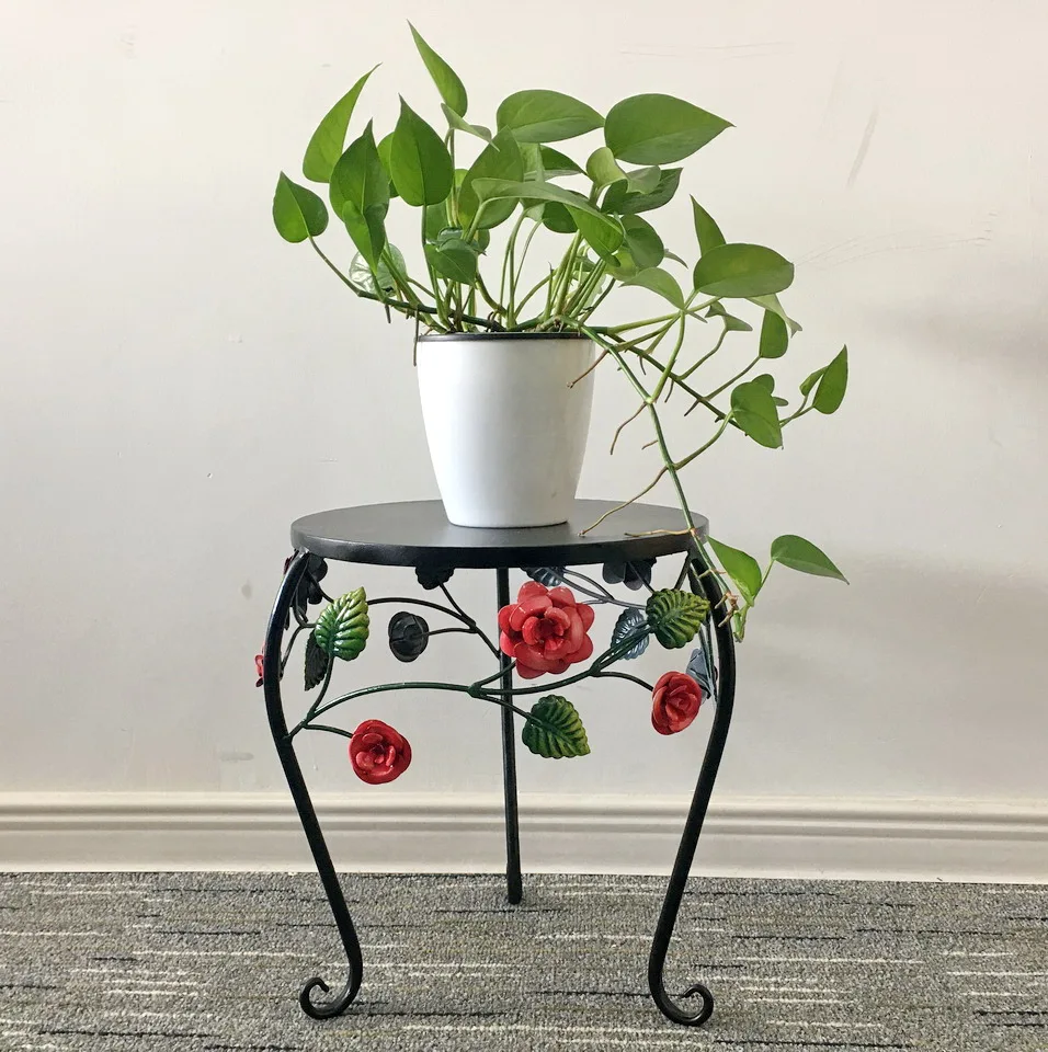 Outdoor Antique Metal Pot Riser Vintage Wrought Iron Plant Stand - Buy ...