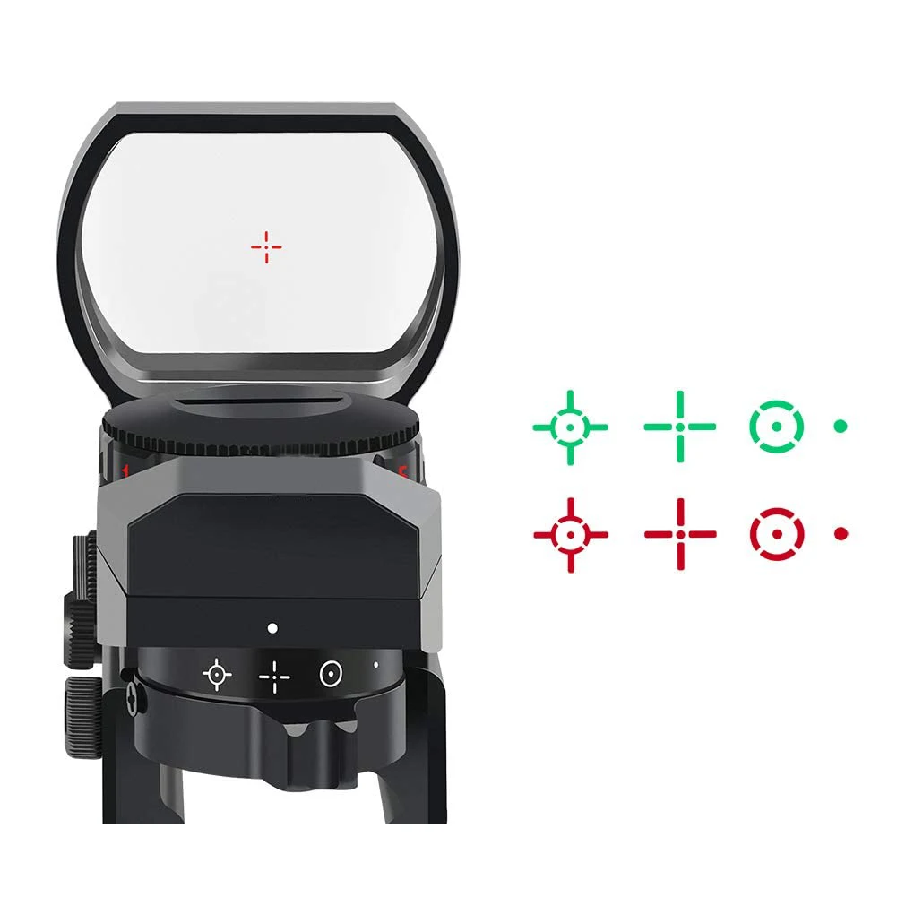 

11mm rail 1x22x33 red dot sight 4 reticle holographic Red green hunting rifle scope