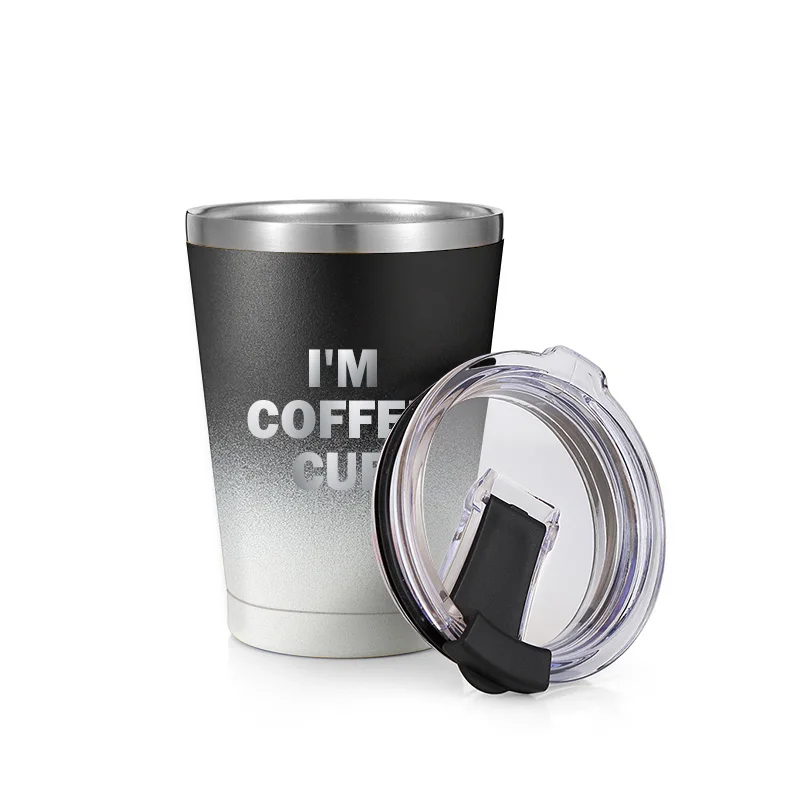 

2021 Vacuum Insulated Travel Mug 18/8 Stainless Steel Coffee Mugs Double Wall Thermal Coffee Cup With Sliding Lids and Handle, Customized color