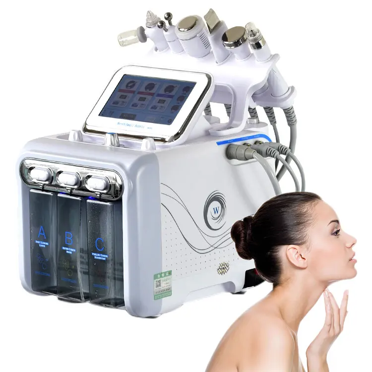 

6 in 1 hydra aqua dermabrasion microdermabrasion peel tiny bubble cleaning machine h2