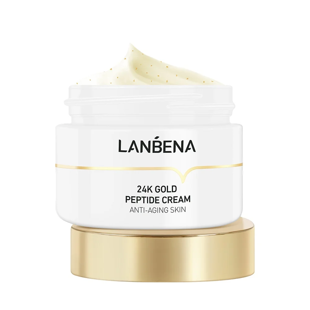 

Lanbena facial cream 24k gold peptide face beauty lift cream day and night