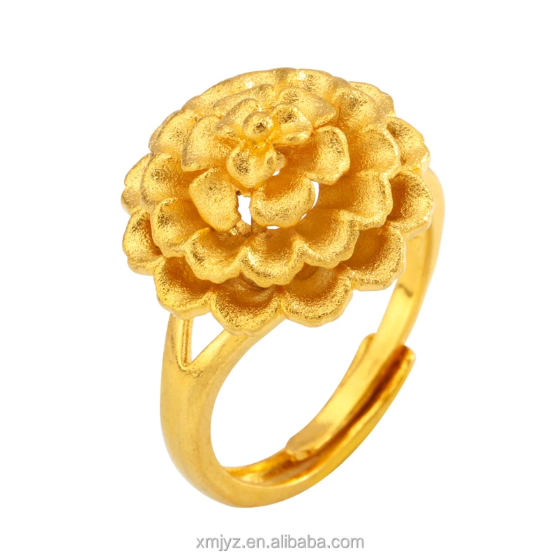 

Cross-Border New Wild Flower Ring Opening Adjustable Brass Gold-Plated Jewelry Ring Female Factory Direct Supply