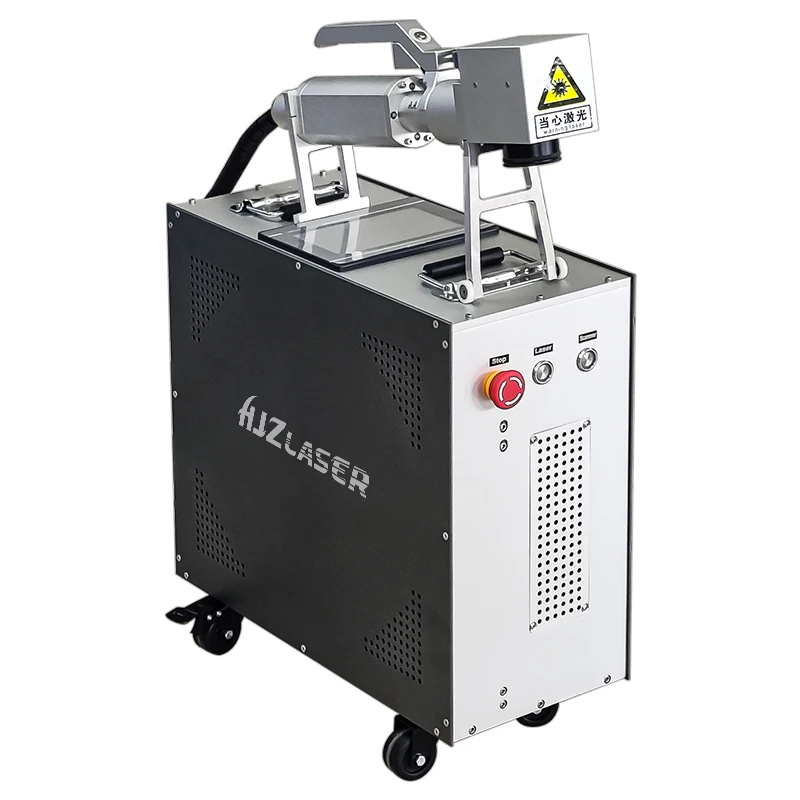 

Door to Door Shipping Service Luggage Type 100W MOPA Laser Cleaning Machine for Metal Rust Removal Paint Oil