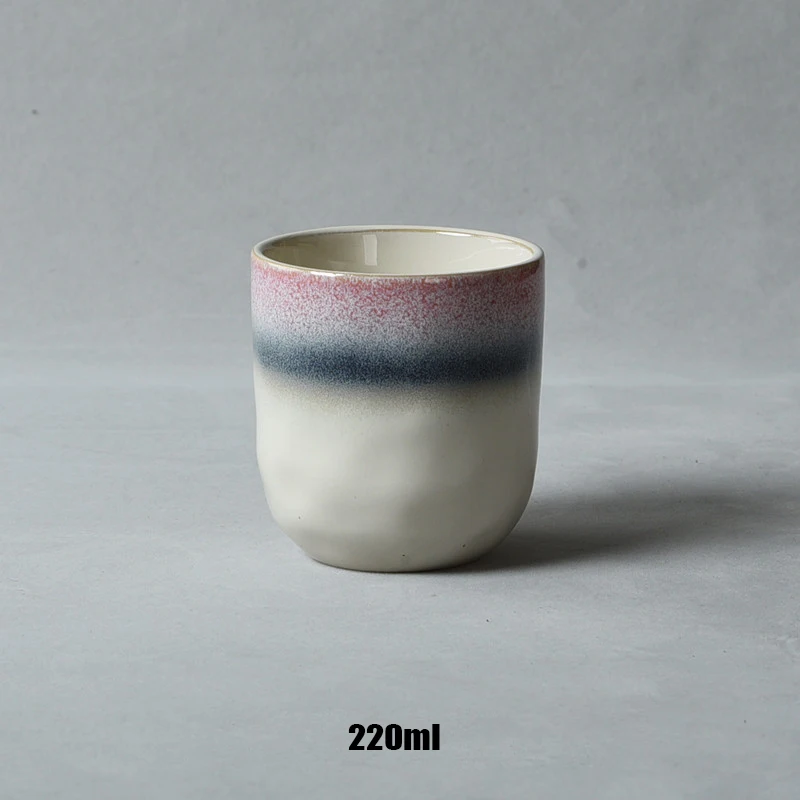 

Handmade Japanese Styles Sake Cup Porcelain Handpainted Sake Drinking Mugs Ceramic Tea Cup and without Handle pottery cup, Multi color