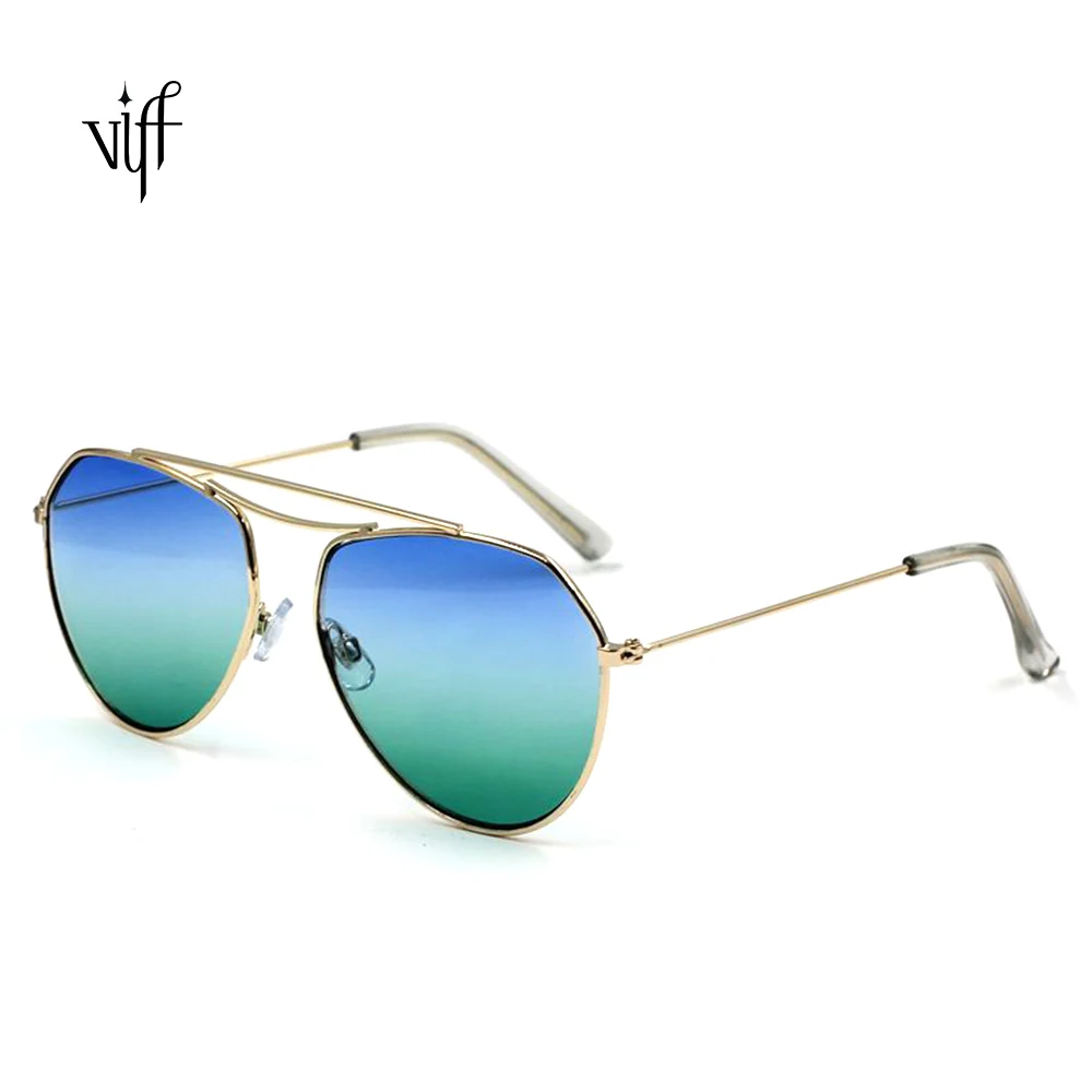 

VIFF High-end Custom Metal Fashion Sunglasses HM16383 Ray Style Metal Fashion Trendy Round Summer Shades Sunglasses