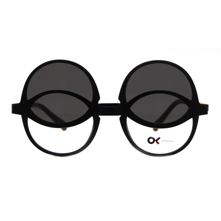 

New Trendy Round TR90 Sunglasses Clip-on Optical Frames