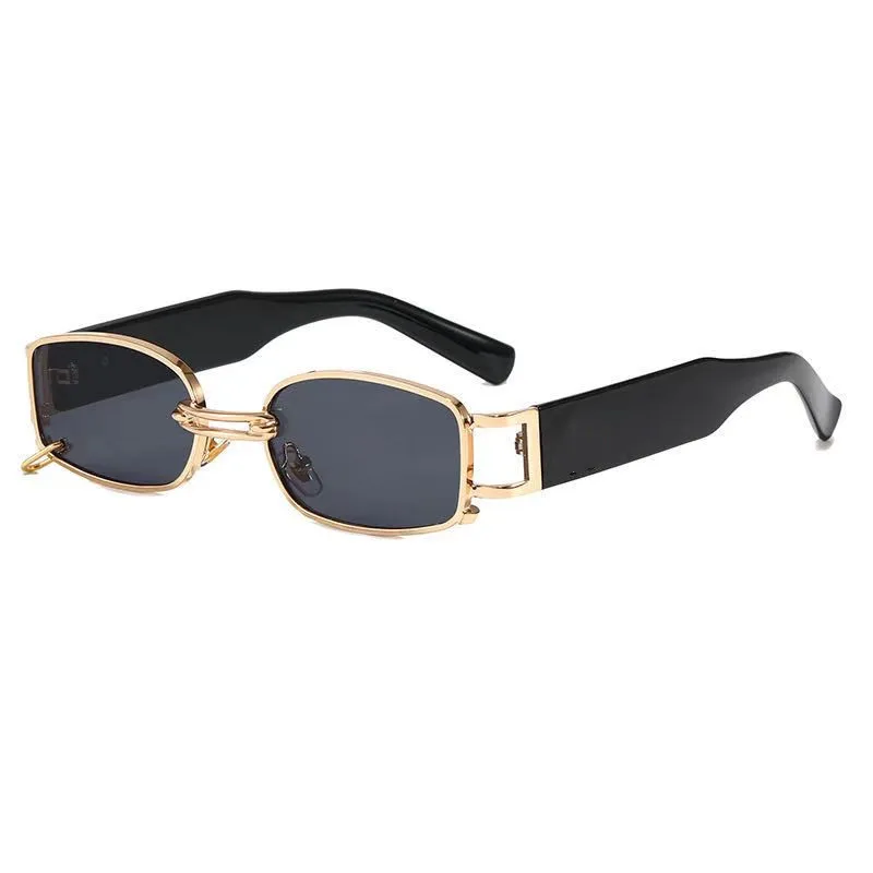 

Classic Retro Punk Square Small Size Sun Glasses Female Brand Vintage Travel Small Sunglasses 2021