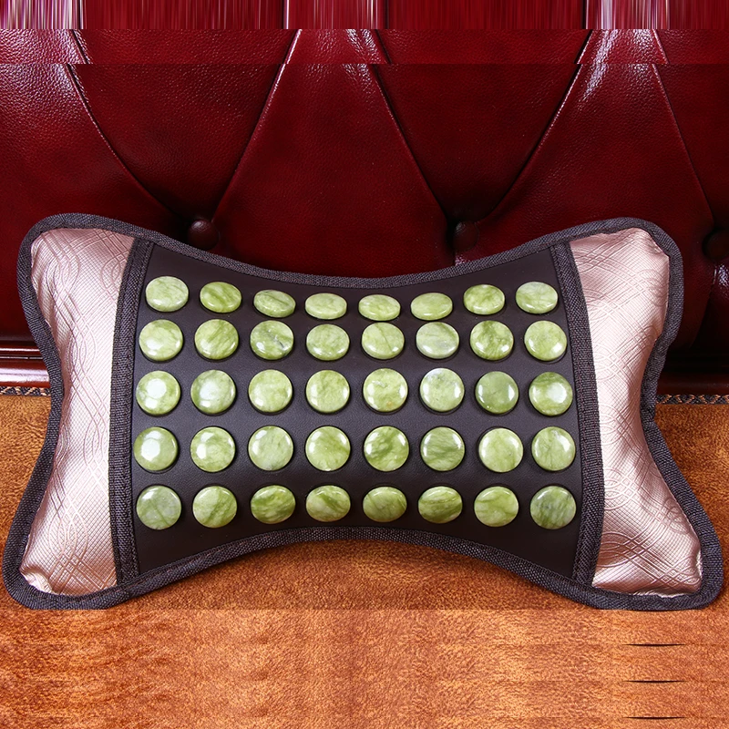 天然玉石按摩枕头颈部枕头远红外线加热