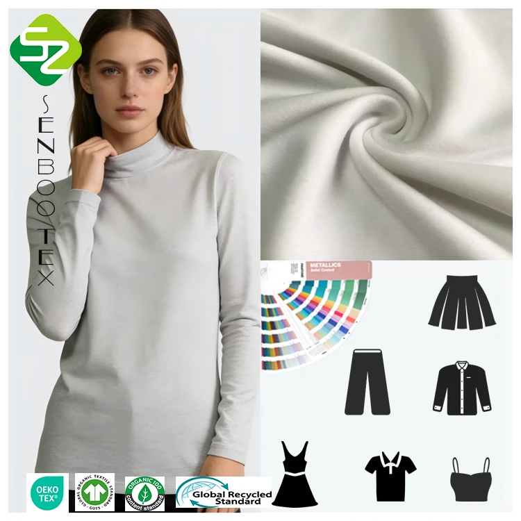 Organic Bamboo Cotton Fleece Fabric Eco-Friendly Absorbent and Wicking for Home Textiles and Cloth Diapers