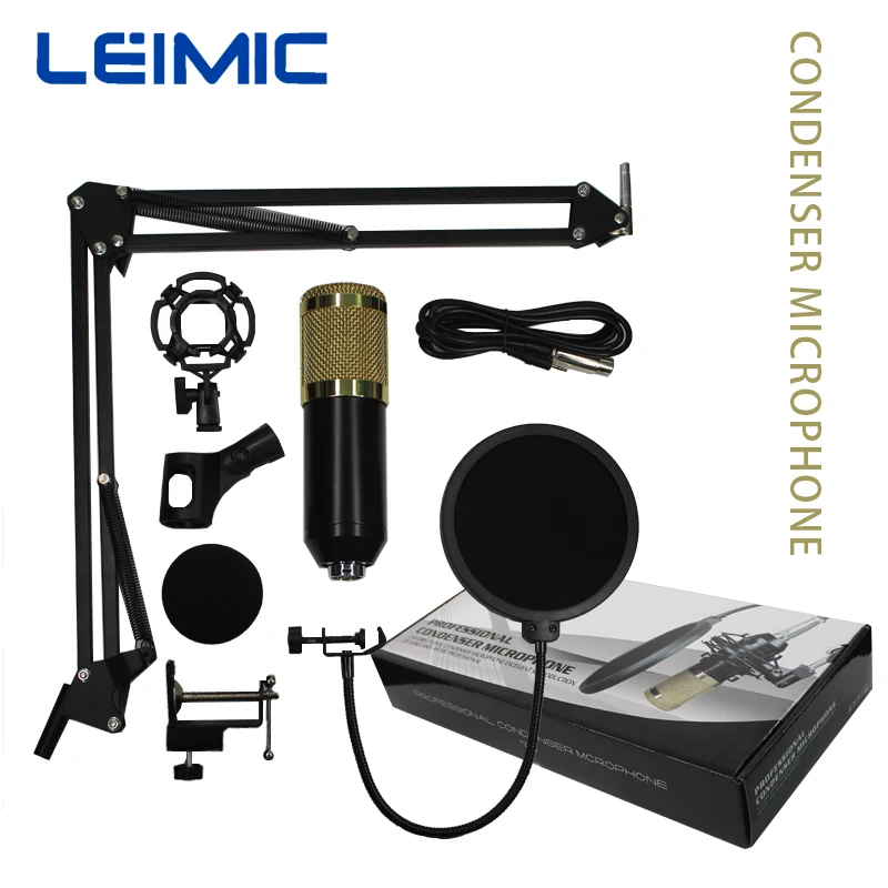 

Professional BM 800 Home Studio Recording Equipment Condenser Microphone Set bm800 for Computer Mobile Phone